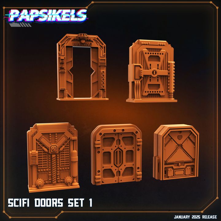 720X720-SCIFI_DOORS_SET_1_papsikels_miniatures_resinarmies.com_3dprinted_miniatures_store_resin_minis