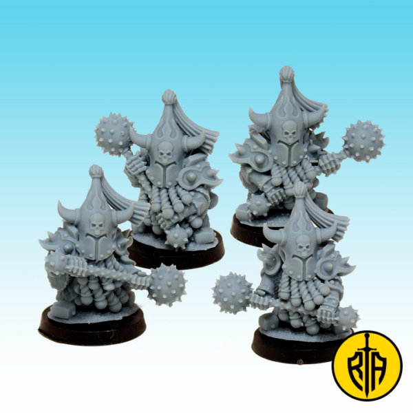 Fire Dwarf Guards with Mace1_MOM_Miniatures_resinarmies.com_3dprinted_miniatures_store_resin_minis