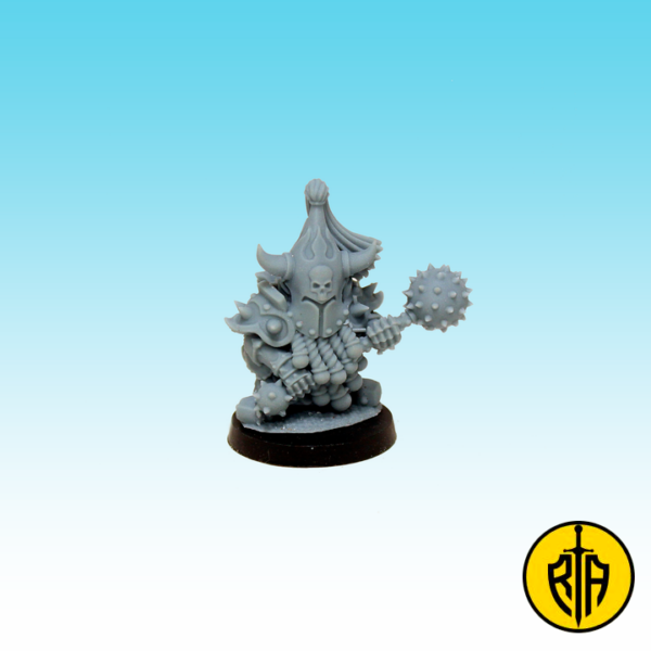 Fire Dwarf Guards with Mace4_MOM_Miniatures_resinarmies.com_3dprinted_miniatures_store_resin_minis