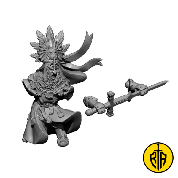 Knight of the lion3_MOM_Miniatures_resinarmies.com_3dprinted_miniatures_store_resin_minis