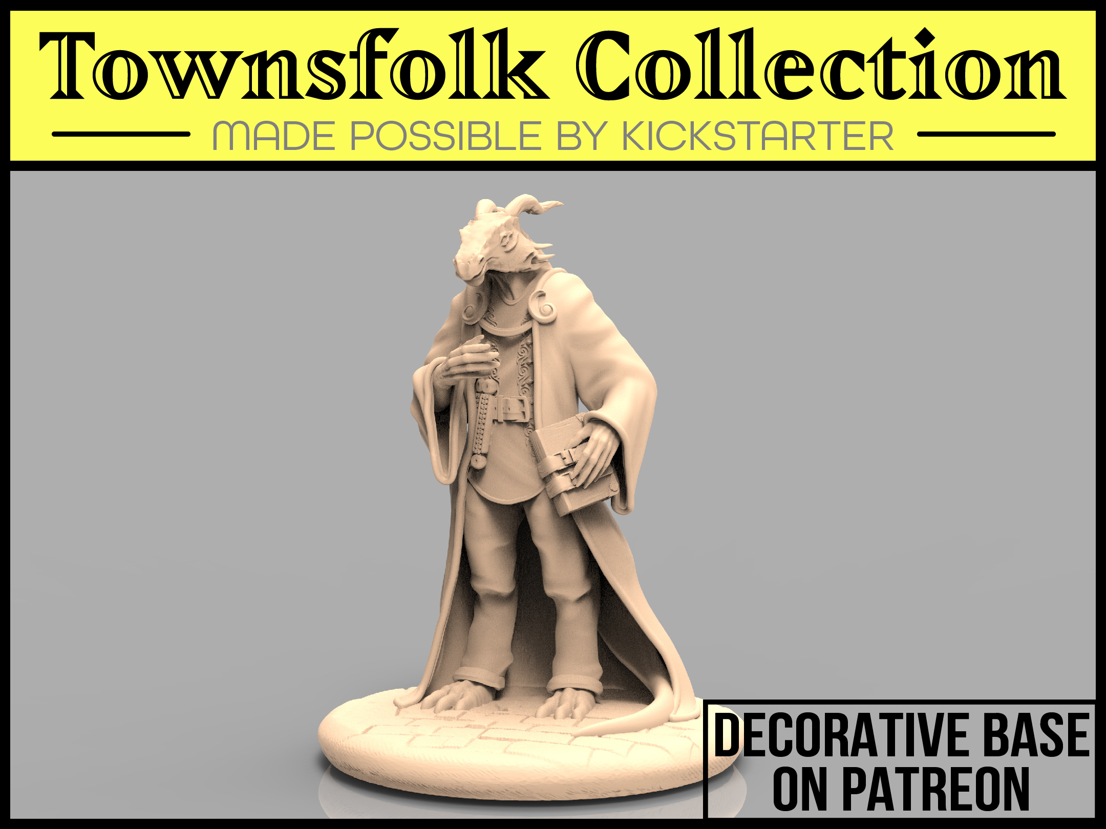Dragonborn Scholar_m3dm_resinarmies.com_3dprinted_miniatures_store_resin_mini