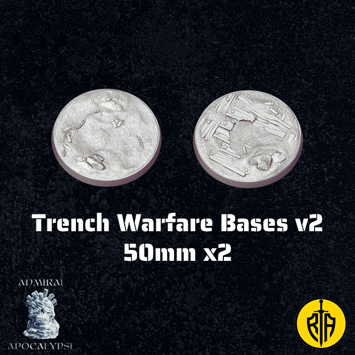 trench warfare bases v2 50mm x2_Admiral_Apocalypse_resinarmies.com_3dprinted_miniatures_store_resin_minis