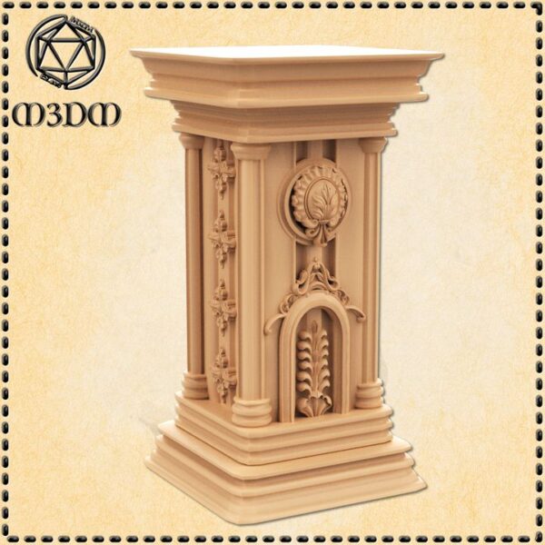 720X720-Gothic Pedestal Vault1_m3dm_resinarmies.com_3dprinted_miniatures_store_resin_mini