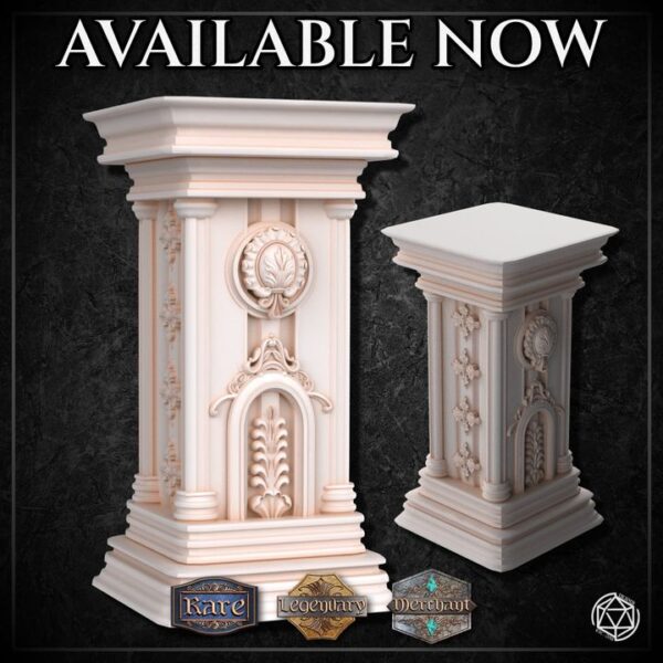 720X720-Gothic Pedestal Vault3_m3dm_resinarmies.com_3dprinted_miniatures_store_resin_mini
