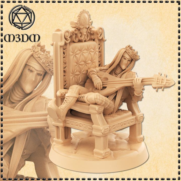 720X720-Jester King Casual Vault_m3dm_resinarmies.com_3dprinted_miniatures_store_resin_mini